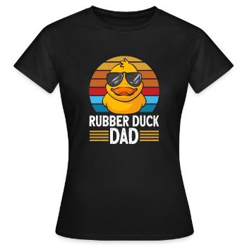 Canard en caoutchouc Canard en caoutchouc - T-shirt Femme - noir - Devant - AI Model Female 172 dark (172cm)