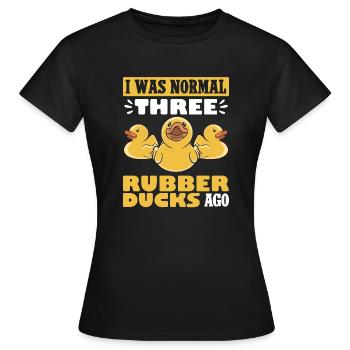 Canard en caoutchouc Canard en caoutchouc - T-shirt Femme - noir - Devant - AI Model Female 172 dark (172cm)