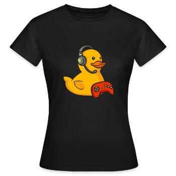 Canard en caoutchouc Canard en caoutchouc - T-shirt Femme - noir - Devant - AI Model Female 172 dark (172cm)