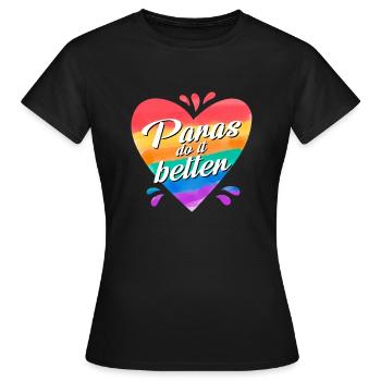 Les paras le font mieux - T-shirt Femme - noir - Devant - AI Model Female 172 dark (172cm)