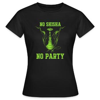 Pas de chicha Pas de fête / pipe à eau - T-shirt Femme - noir - Devant - AI Model Female 172 dark (172cm)