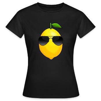 Zitrusfrucht Vitamin C Coole Zitrone - Frauen T-Shirt - Schwarz - Vorne - AI Model Female 172 dark (172cm)