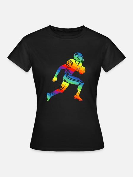 Garçon de football américain - T-shirt Femme - noir