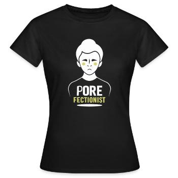 Lasers pour la peau - Taches pigmentaires Grains de beauté Soins de la peau - T-shirt Femme - noir - Devant - AI Model Female 172 dark (172cm)