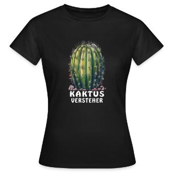 CACTUS UNDERSTANDER - Women's T-Shirt - black - Front - AI Model Female 172 dark (172cm)