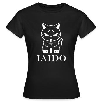 iaido - Frauen T-Shirt - Schwarz - Vorne - AI Model Female 172 dark (172cm)