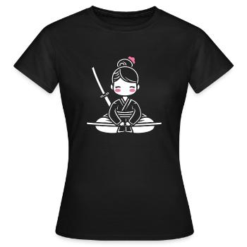 iaido - T-shirt Femme - noir - Devant - AI Model Female 172 dark (172cm)