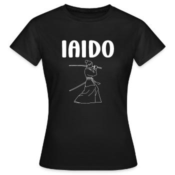 iaido - Frauen T-Shirt - Schwarz - Vorne - AI Model Female 172 dark (172cm)