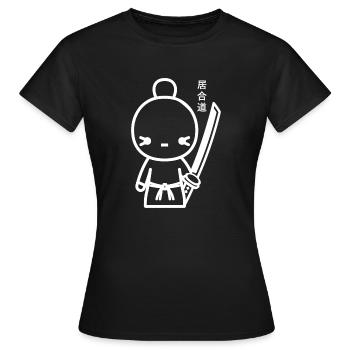 iaido - T-shirt Femme - noir - Devant - AI Model Female 172 dark (172cm)