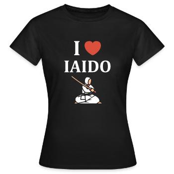iaido - T-shirt Femme - noir - Devant - AI Model Female 172 dark (172cm)