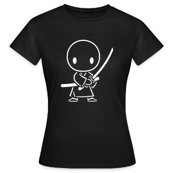 iaido - T-shirt Femme - noir - Devant - AI Model Female 172 dark (172cm)