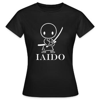 iaido - T-shirt Femme - noir - Devant - AI Model Female 172 dark (172cm)