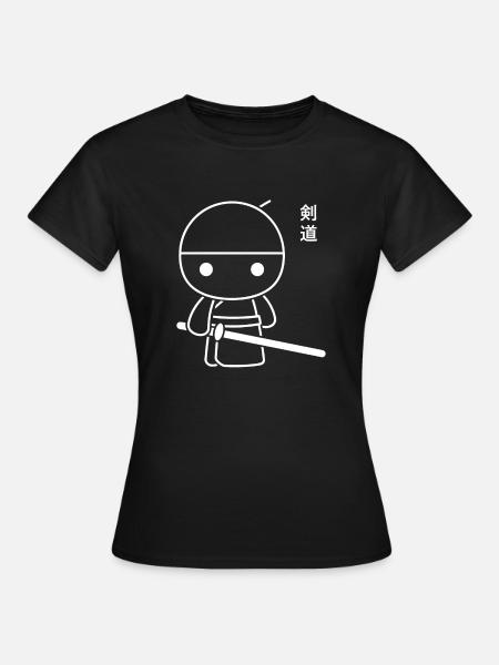 KENDO - Frauen T-Shirt - Schwarz