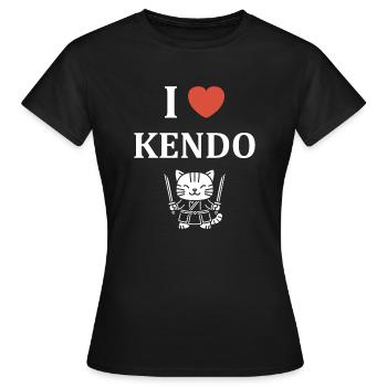 KENDO - T-shirt Femme - noir - Devant - AI Model Female 172 dark (172cm)