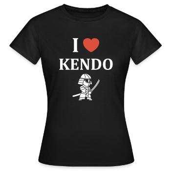 KENDO - T-shirt Femme - noir - Devant - AI Model Female 172 dark (172cm)