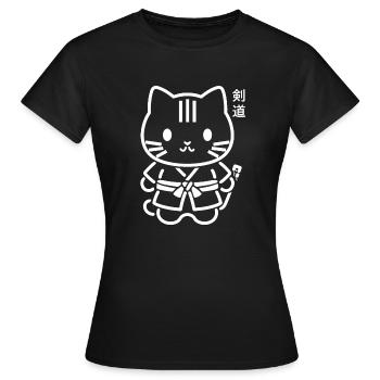 KENDO - T-shirt Femme - noir - Devant - AI Model Female 172 dark (172cm)