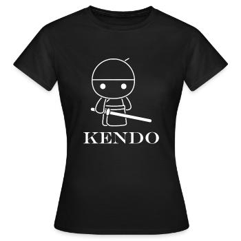 KENDO - T-shirt Femme - noir - Devant - AI Model Female 172 dark (172cm)