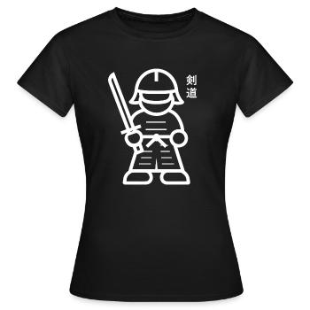 KENDO - T-shirt Femme - noir - Devant - AI Model Female 172 dark (172cm)