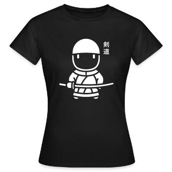 KENDO - T-shirt Femme - noir - Devant - AI Model Female 172 dark (172cm)