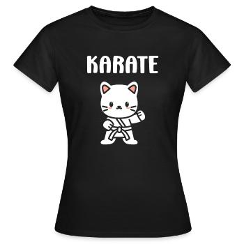 karate - T-shirt Femme - noir - Devant - AI Model Female 172 dark (172cm)