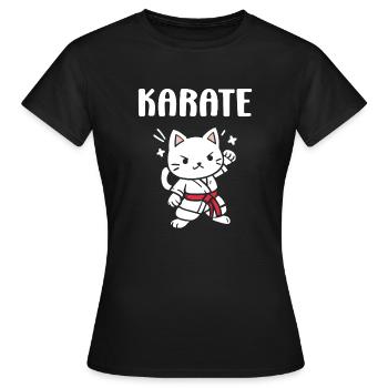 karate - T-shirt Femme - noir - Devant - AI Model Female 172 dark (172cm)