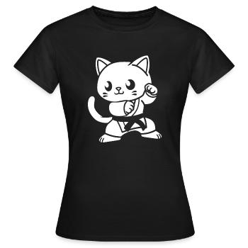 karate - T-shirt Femme - noir - Devant - AI Model Female 172 dark (172cm)