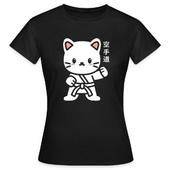 karate - T-shirt Femme - noir - Devant - AI Model Female 172 dark (172cm)