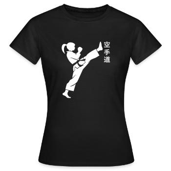 karate - T-shirt Femme - noir - Devant - AI Model Female 172 dark (172cm)
