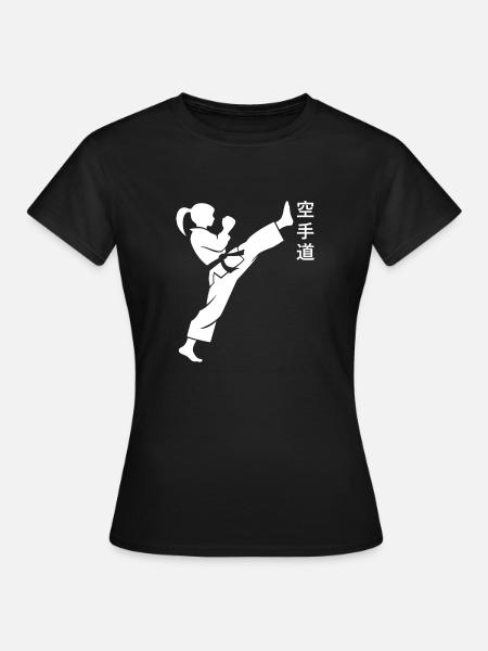 karate - Dame-T-shirt - sort