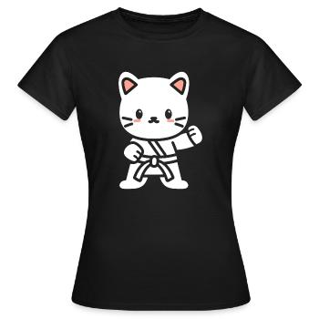 karate - T-shirt Femme - noir - Devant - AI Model Female 172 dark (172cm)