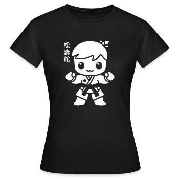 karate - T-shirt Femme - noir - Devant - AI Model Female 172 dark (172cm)