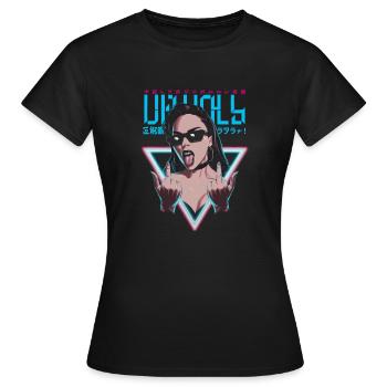 Provocative and expressive – rebellious fashion - Women's T-Shirt - black - Front - AI Model Female 172 dark (172cm)