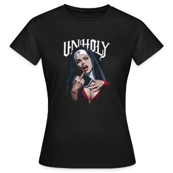 Provocative and expressive – rebellious fashion - Women's T-Shirt - black - Front - AI Model Female 172 dark (172cm)