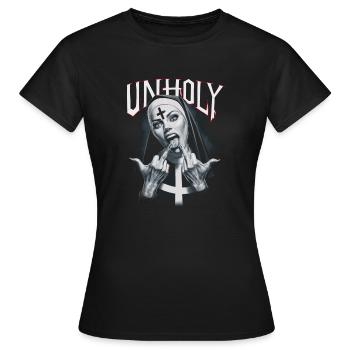 Provocative and expressive – rebellious fashion - Women's T-Shirt - black - Front - AI Model Female 172 dark (172cm)