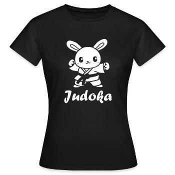 judo - Women's T-Shirt - black - Front - AI Model Female 172 dark (172cm)