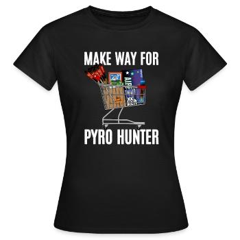 Chasseur Pyro - T-shirt Femme - noir - Devant - AI Model Female 172 dark (172cm)