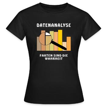 LES FAITS SONT LA VÉRITÉ - T-shirt Femme - noir - Devant - AI Model Female 172 dark (172cm)