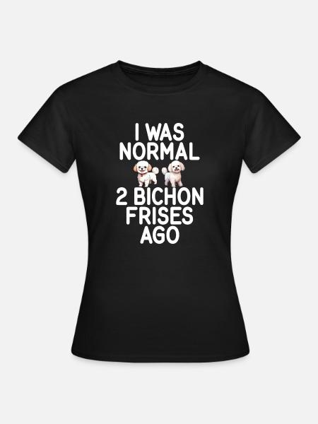 Bichon Frise Geschenken - Vrouwen T-shirt - zwart