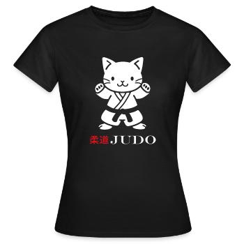 judo - Women's T-Shirt - black - Front - AI Model Female 172 dark (172cm)