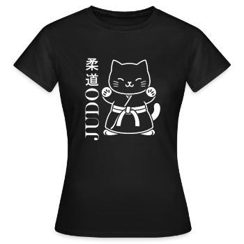 judo - Women's T-Shirt - black - Front - AI Model Female 172 dark (172cm)