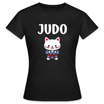 judo - Women's T-Shirt - black - Front - AI Model Female 172 dark (172cm)