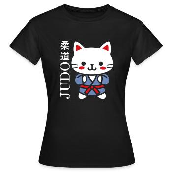 judo - Women's T-Shirt - black - Front - AI Model Female 172 dark (172cm)