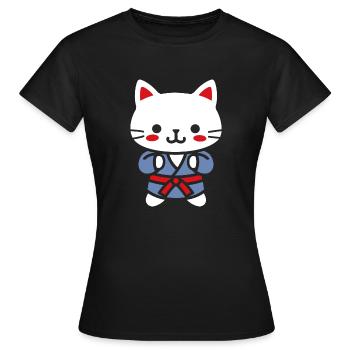 judo - Women's T-Shirt - black - Front - AI Model Female 172 dark (172cm)