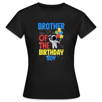 Kindergeburtstag Astronaut Familienmitglieder - Frauen T-Shirt - Schwarz - Vorne - AI Model Female 172 dark (172cm)