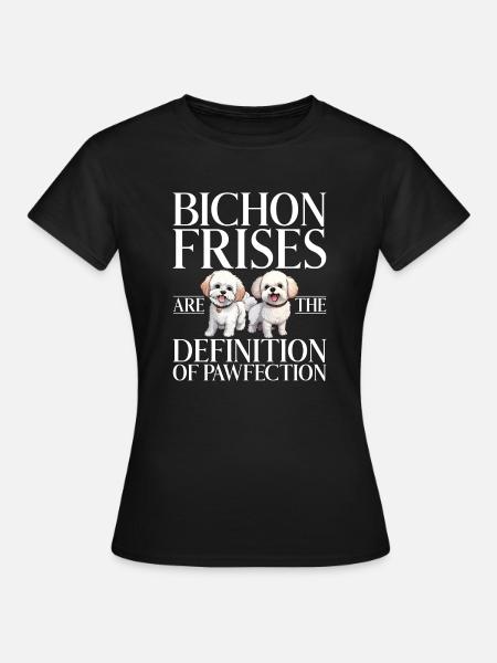 Bichon Frise Geschenken - Vrouwen T-shirt - zwart