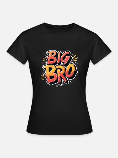 GROSSER BRUDER - Frauen T-Shirt - Schwarz