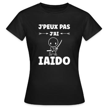 iaido - T-shirt Femme - noir - Devant - AI Model Female 172 dark (172cm)