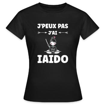 iaido - T-shirt Femme - noir - Devant - AI Model Female 172 dark (172cm)