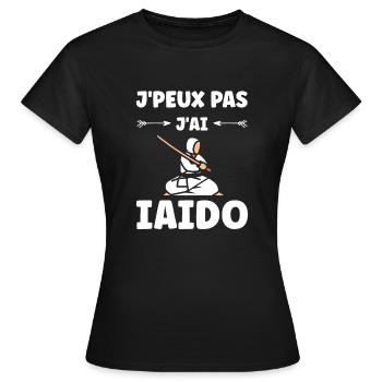 iaido - T-shirt Femme - noir - Devant - AI Model Female 172 dark (172cm)