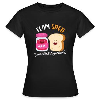 amateur de confiture élevé Design pour un amateur de confiture - T-shirt Femme - noir - Devant - AI Model Female 172 dark (172cm)